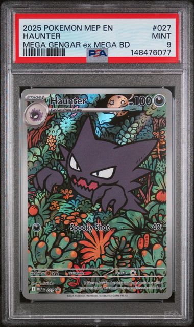 2025 Pokémon Haunter #027 Mega Gengar ex Mega Battle Deck PSA 9 — front — PSA 148476077